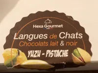 Langues de chats Chocolat lait & noir Yuzu-Pistache