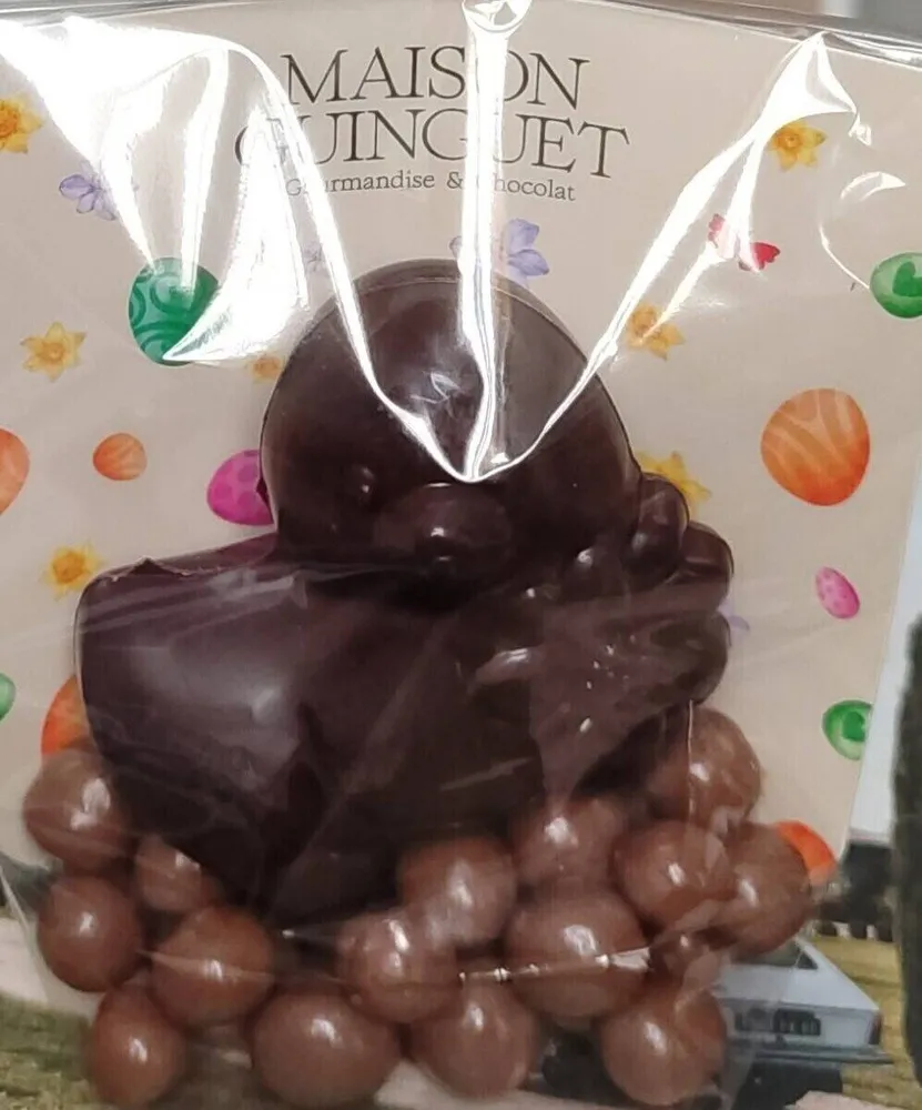 Poussin en chocolat noir