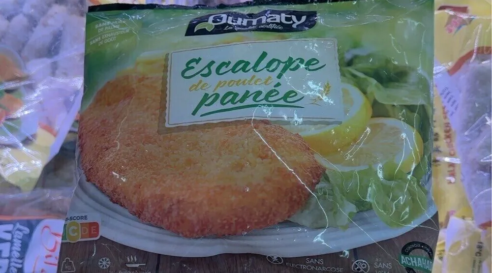 Escalope de poulet panée