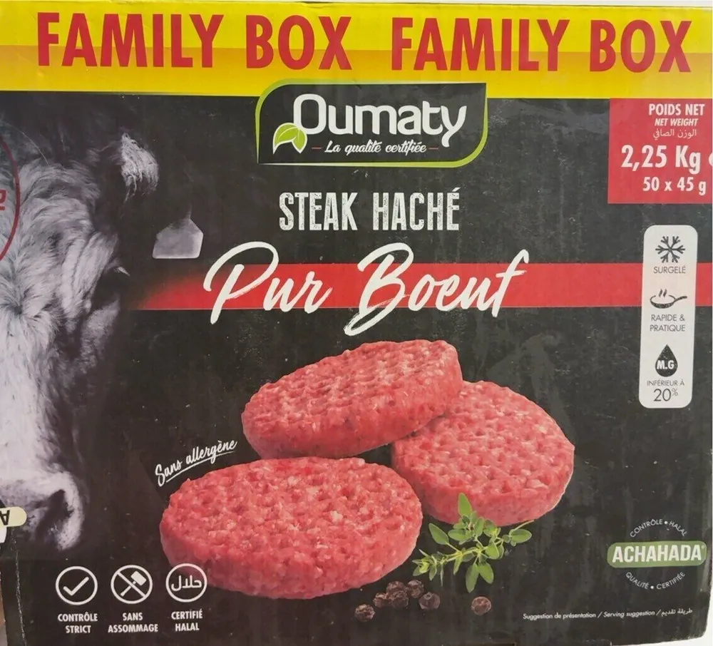 Steack haché pur bœuf
