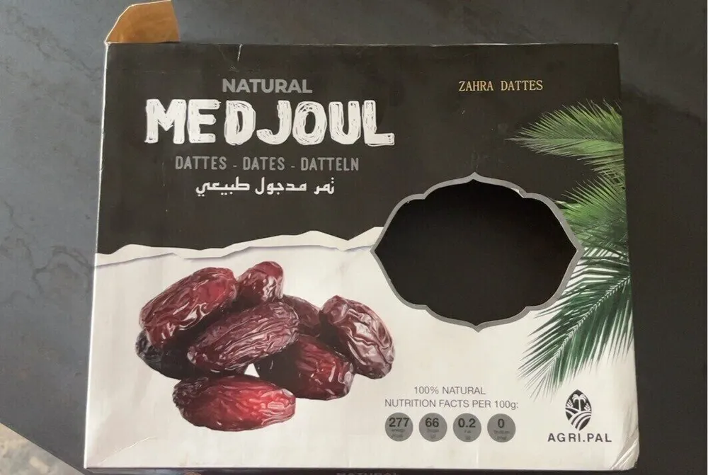 Natural medjoul dattes