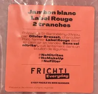 Jambon blanc Label rouge 2 tranches