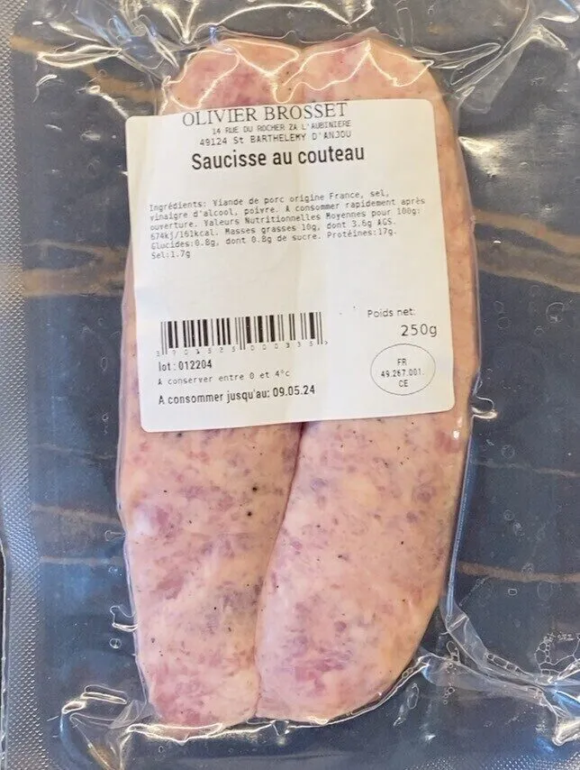 Saucisse au couteau