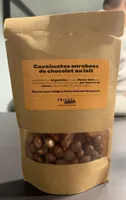 Cacahuètes enrobées de chocolat au lait