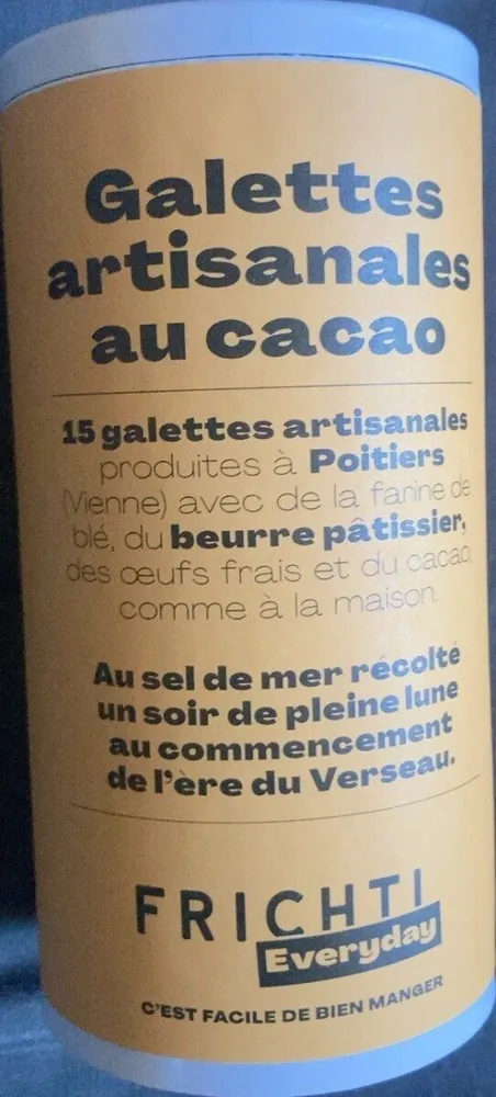 Galettes artisanales au cacao