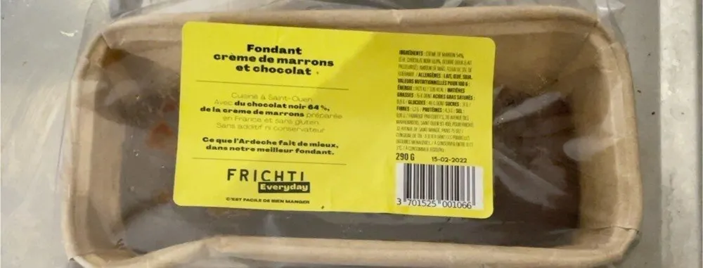 Fondant crème de marrons et chocolat