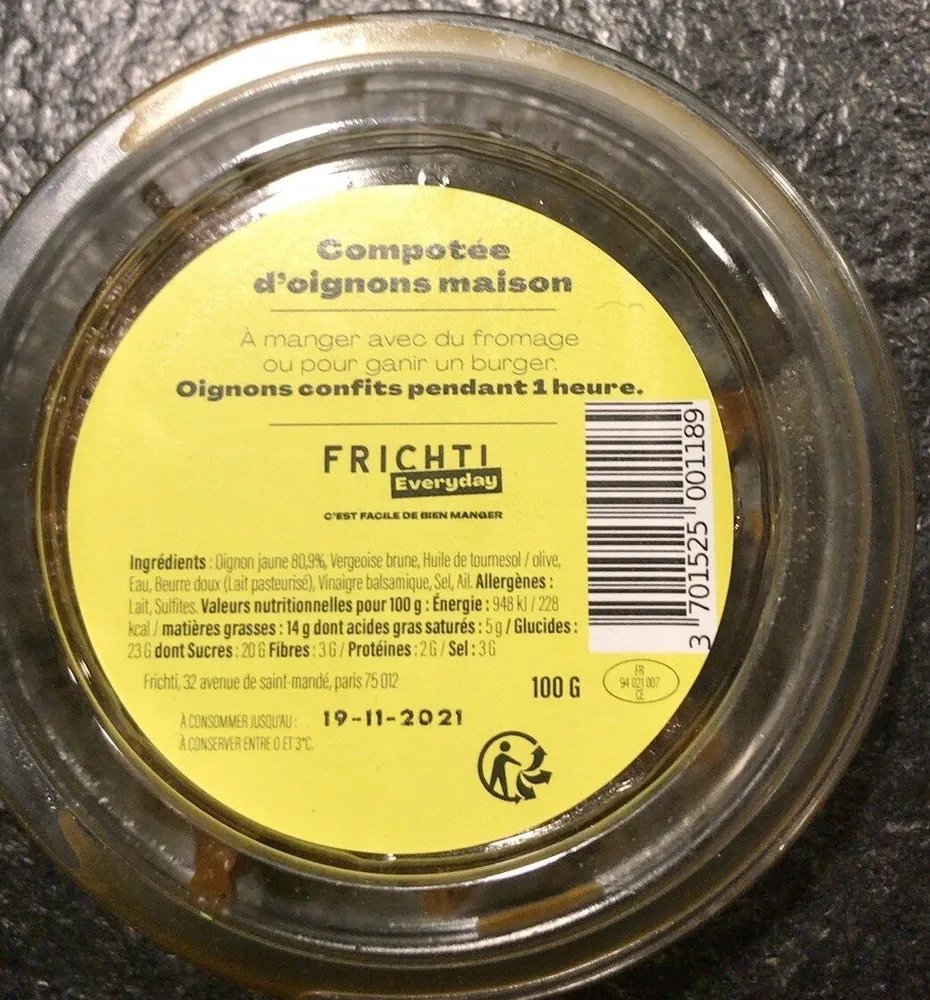 Compotée d’oignon maison