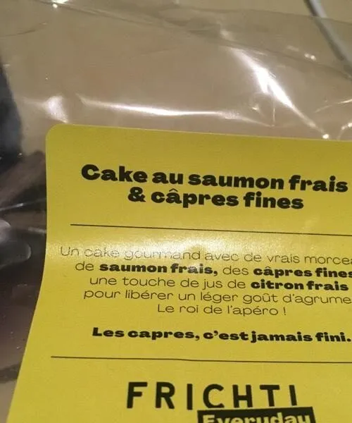 Cake au saumon frais et câpres