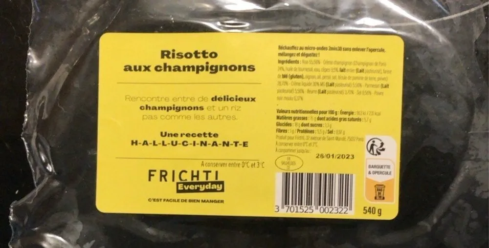 Risotto aux champignons