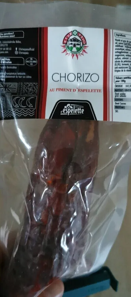 Chorizo au piment d'Espelette