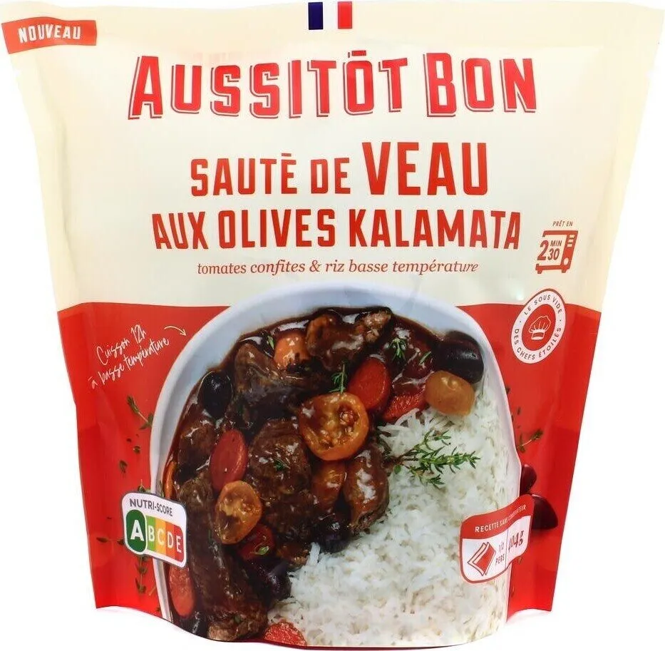 Sauté de veau aux olives kalamata