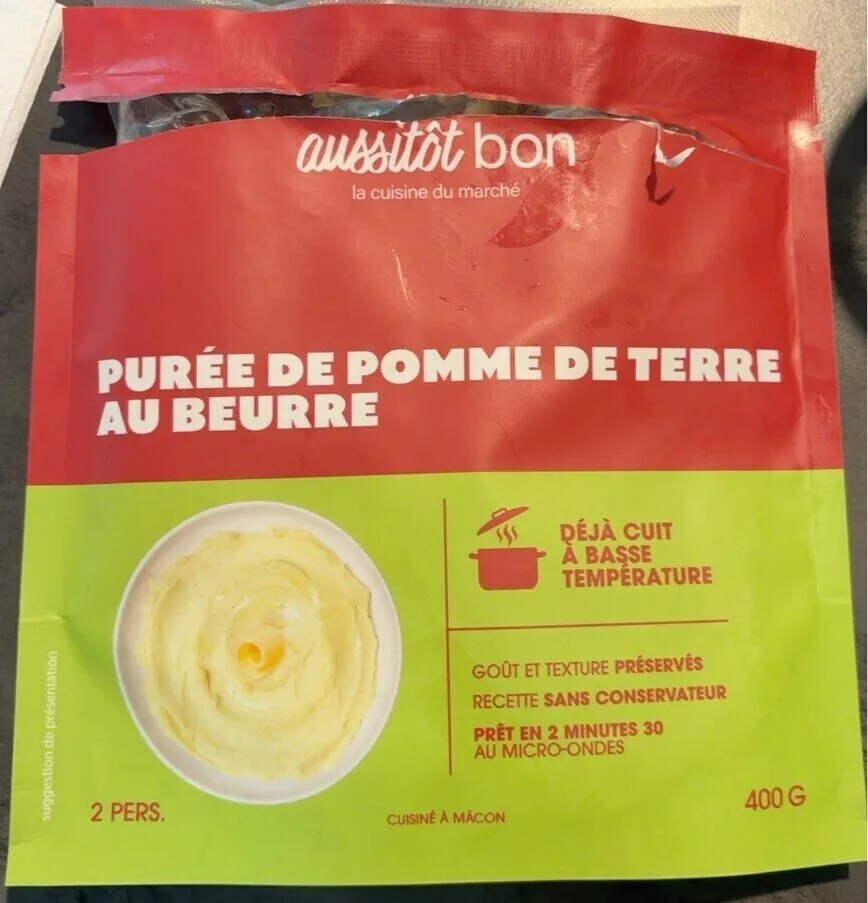 Purée de pomme de terre au beurre