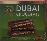 DUBAI style CHOCOLATE PISTACHES - PISTACHIOS PISTACHES ET KUNAFA CROUSTILLANT PISTACHIOS & CRISPY KUNAFA