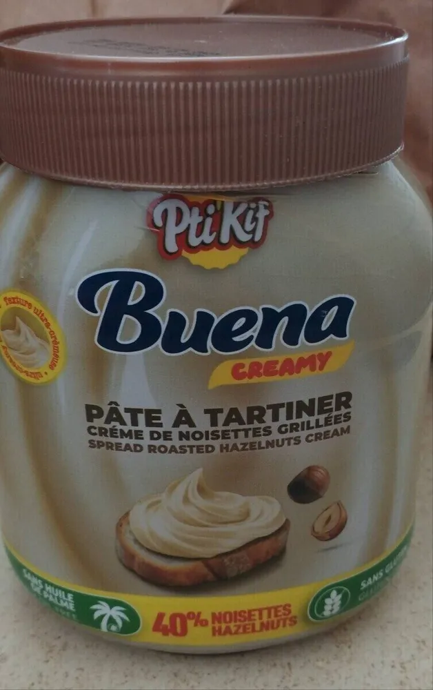 Pâte à tartiner noisettes grillées