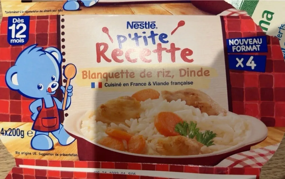 P'tite Recette Blanquette de riz, Dinde