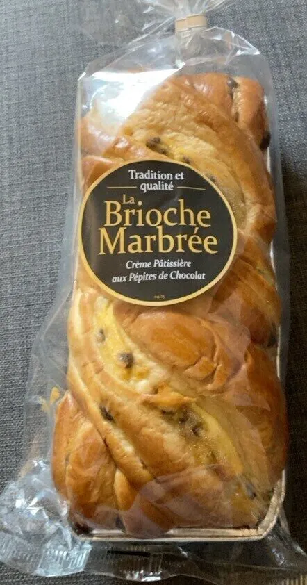 Brioche Marbrée Crème Pâtissière aux Pépites de Chocolat