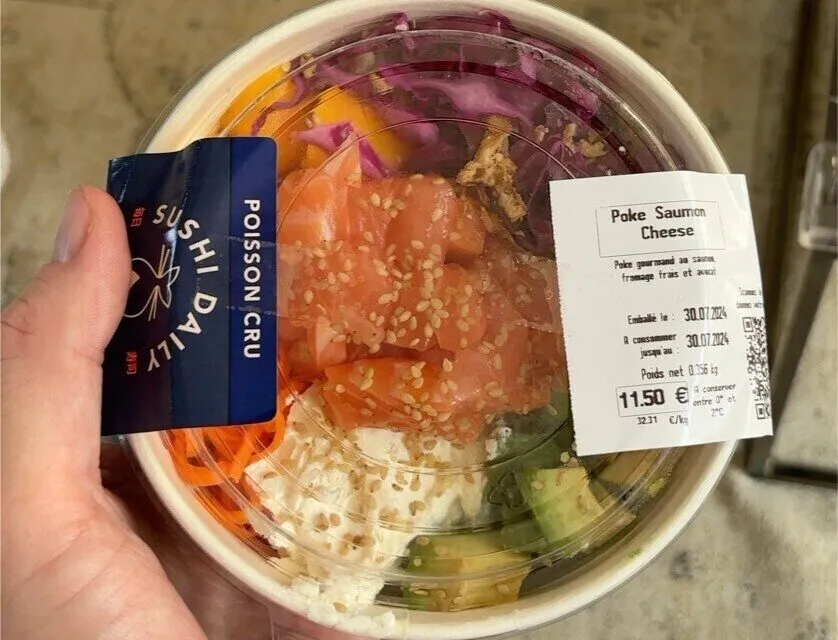 Poke saumon cheese