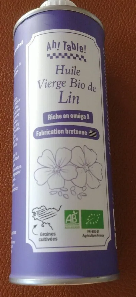 Huile Vierge Bio de Lin