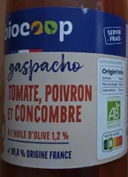Gaspacho tomate poivron concombre