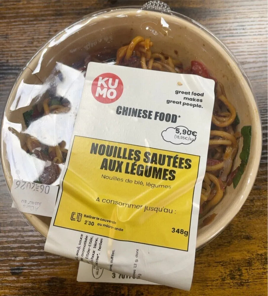 Nouilles sautées aux légumes
