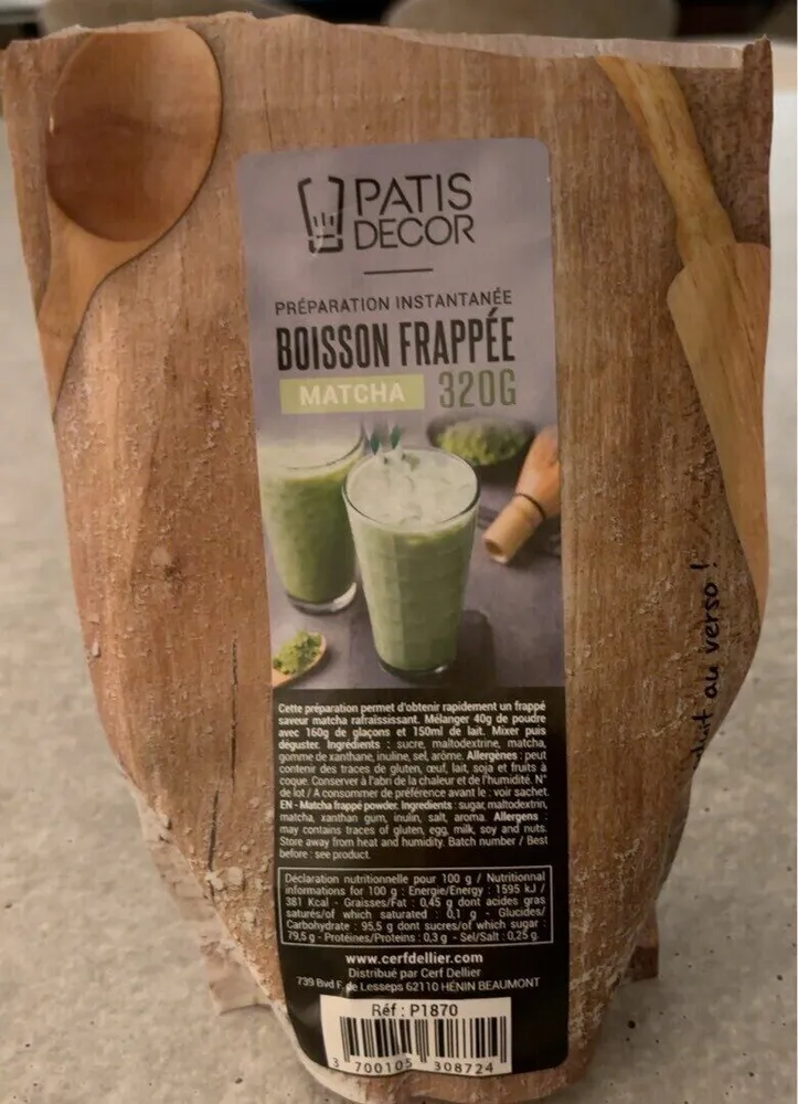 BOISSON FRAPPÉE MATCHA