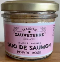 Duo de saumon poivre rose