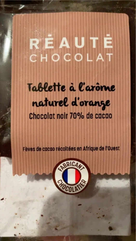 Tablette a l’arome naturel d’orange