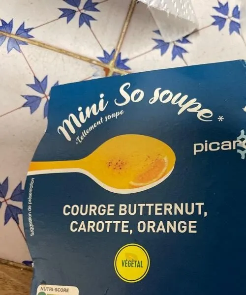 Mini Si soupe courge carotte orange