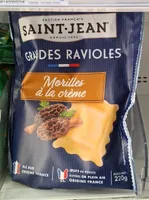 Grandes raviolis morilles à la crème