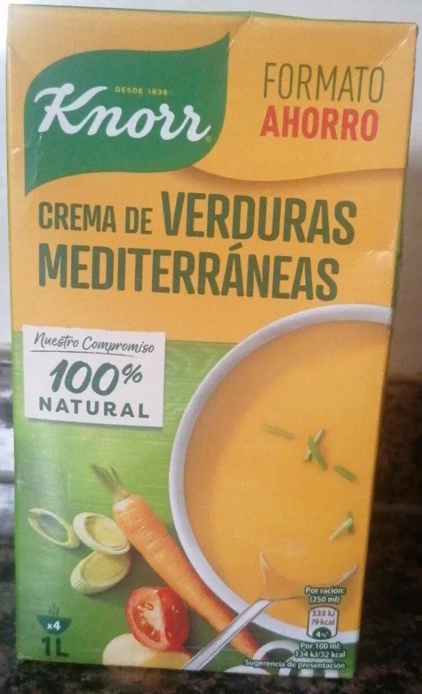 Crema de verduras mediterráneas