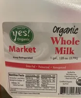 Organic whole milk