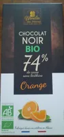 Chocolat noir bio Orange