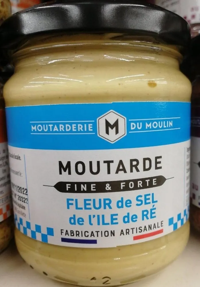 Moutarde fine et forte fleure de sel de l'île de Ré
