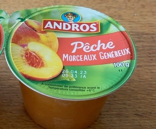 Compote Pêches morceaux