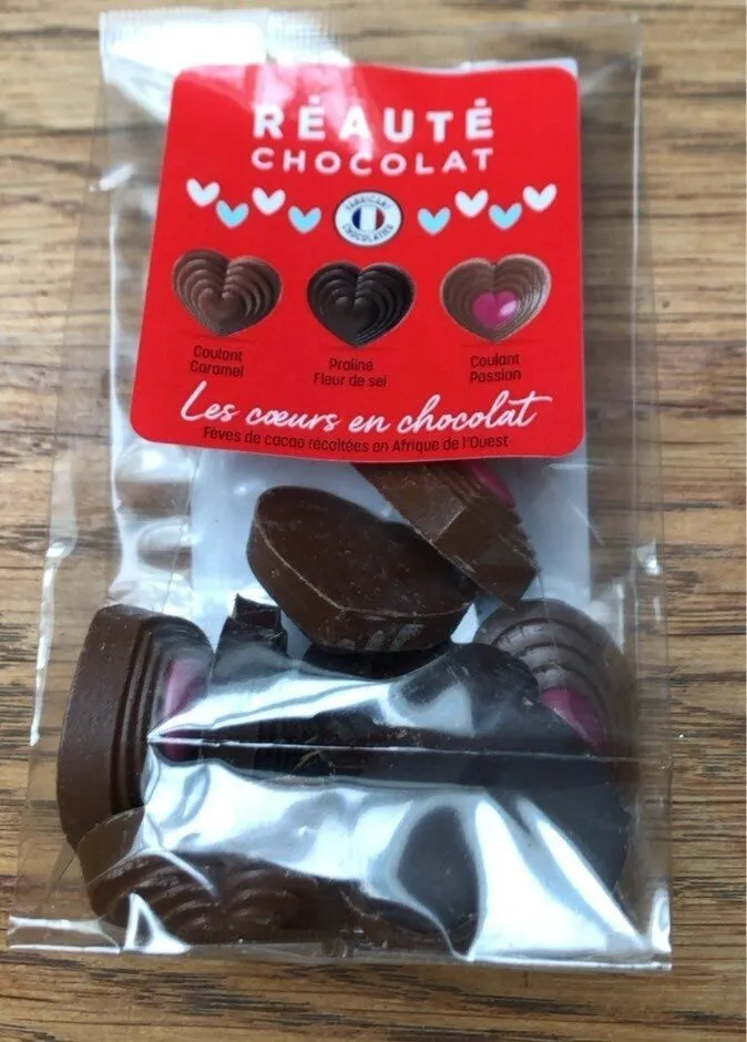 les cœurs en chocolat
