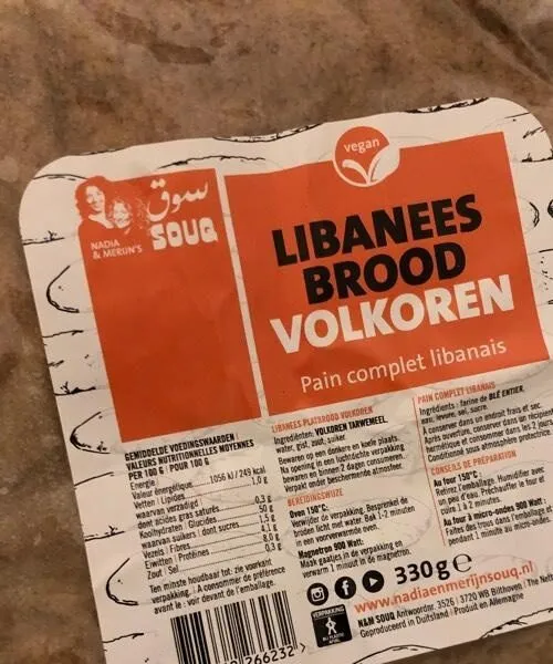 Libanees  brood volkoren