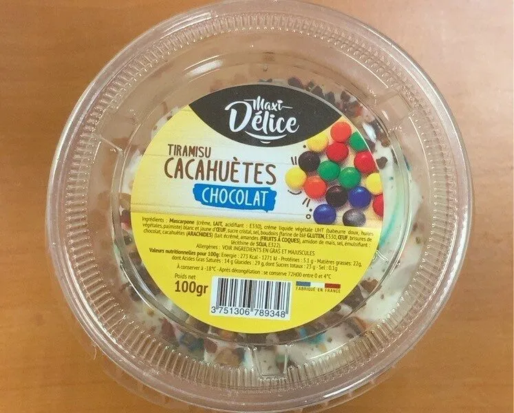 Tiramisu cacahuetes