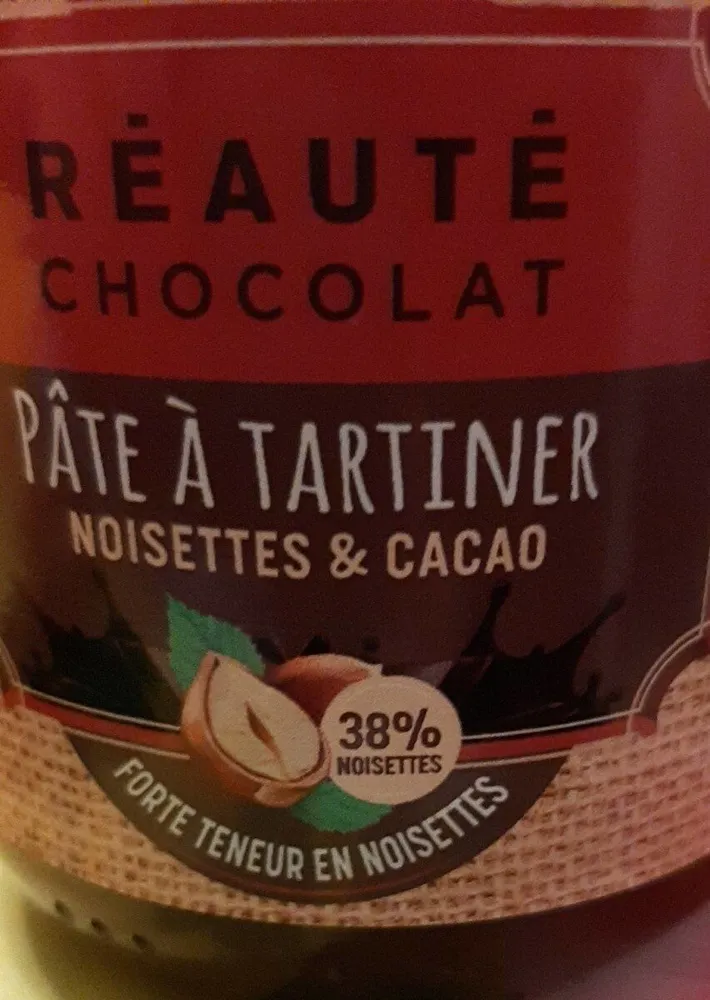 Pâte à tartiner noisettes et cacao
