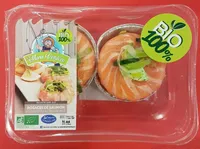 Rosaces saumon et crevettes BIO