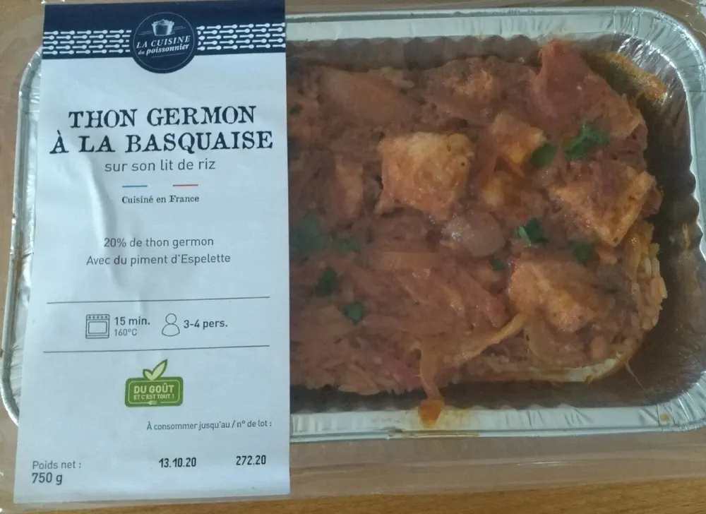 Thon Germon à la basquaise