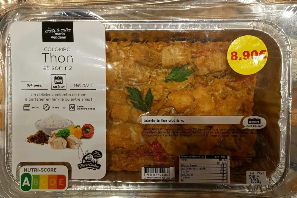 Colombo thon et son riz