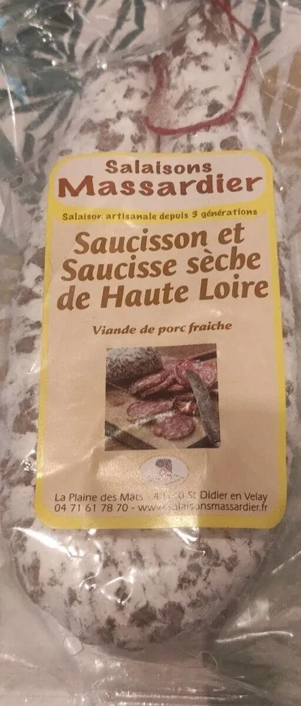 Saucisson et Saucisse sèche de Haute Loire