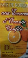 Pâte de nougat aux écorces d'orange confites