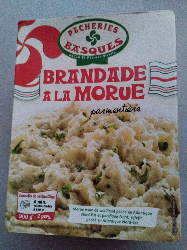 Brandade de Morue parmentière 2 personnes
