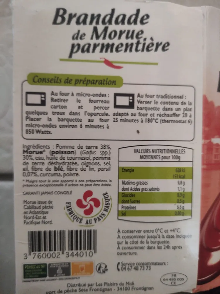 BRANDADE DE MORUE