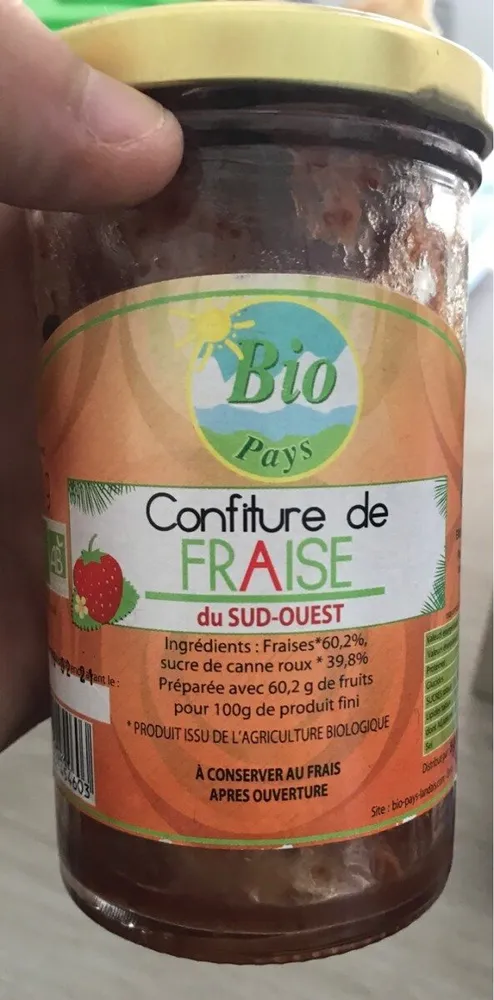 Confiture de fraise du sud ouest