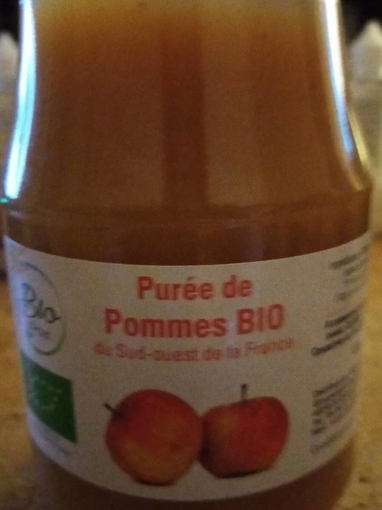 Purée de pommes bio du sud-ouest de la France