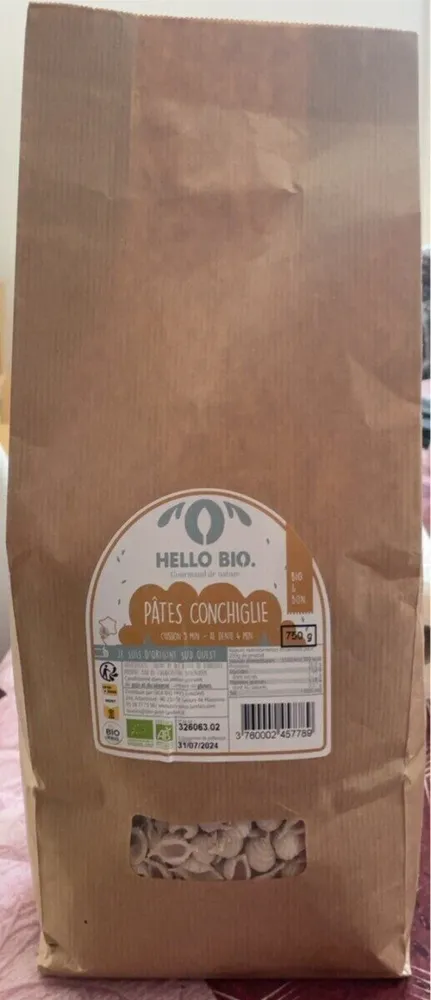Pâtes conchiglie