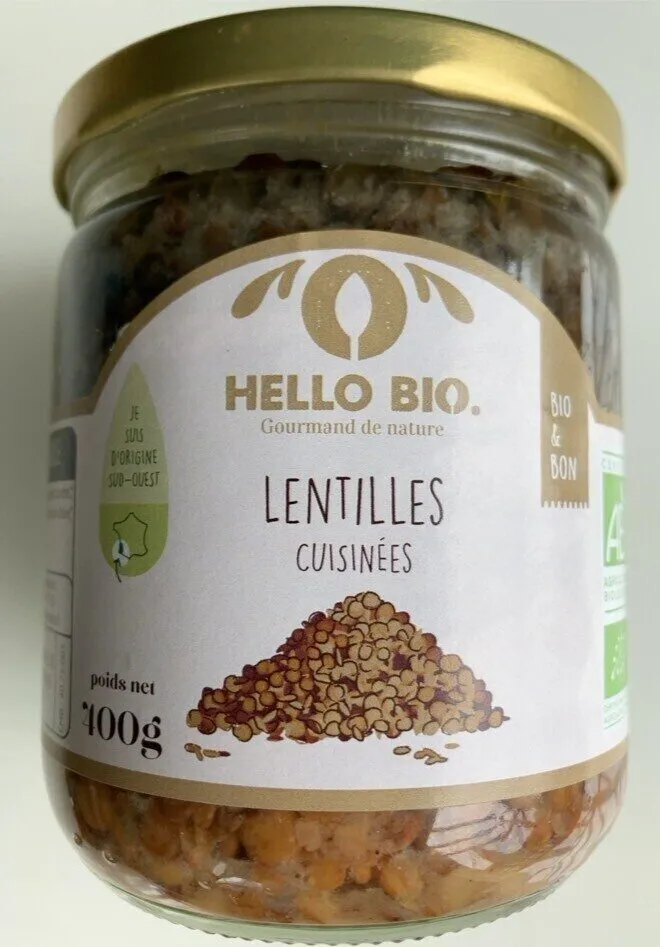 Lentilles cuisinées