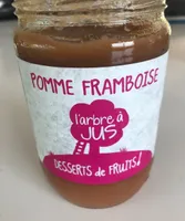 Dessert de fruit pomme framboise